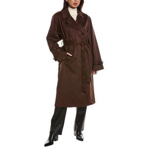 Lamarque Womens Trench Coat, Brown